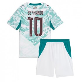Portugal Bernardo Silva #10 Borte skjorte til barn VM 2026 Kortermet (+ korte bukser)